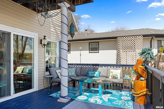1800 Mitchell St, Pekin, IL 61554 - deck featuring outdoor lounge area