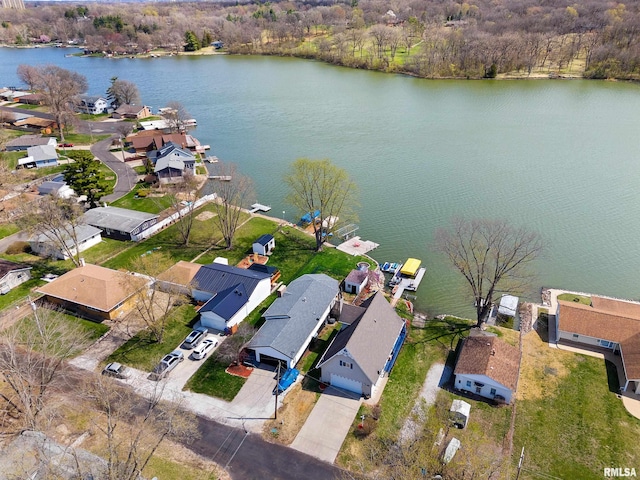 1800 Mitchell St, Pekin, IL 61554 - bird's eye view featuring a residential view and a water view