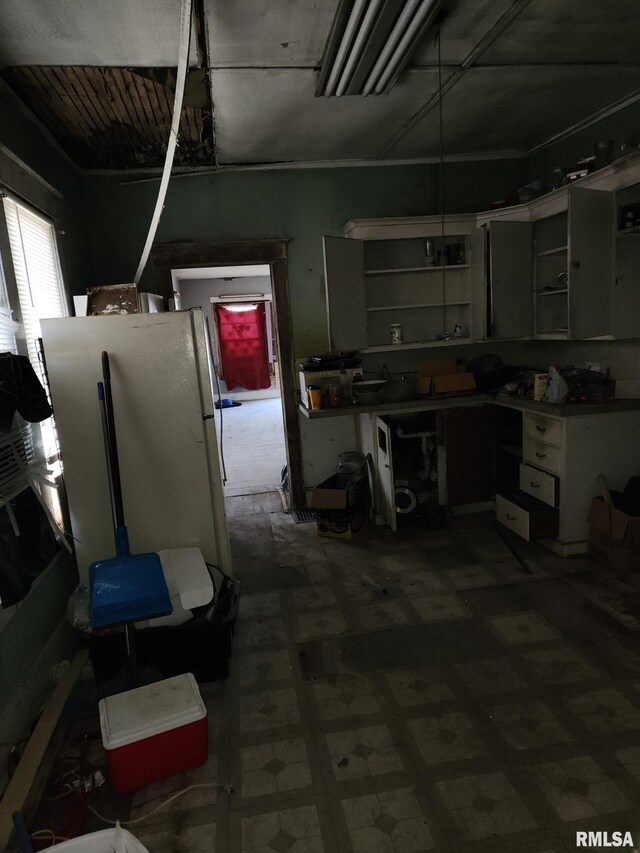 205 2nd St, South Pekin, IL 61564 - garage with freestanding refrigerator