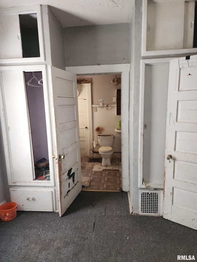 205 2nd St, South Pekin, IL 61564 - bathroom with toilet and visible vents