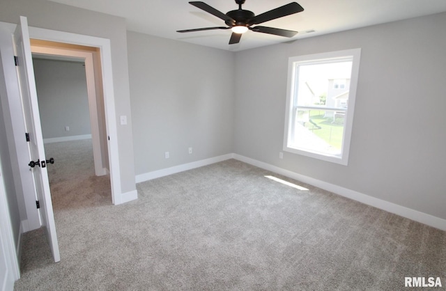 106 Samuel Ct, Washington, IL 61571 - unfurnished room featuring carpet flooring, a ceiling fan, and baseboards