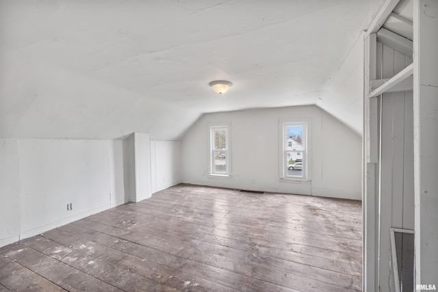 2330 S Airport Rd, Bartonville, IL 61607 - additional living space featuring hardwood / wood-style flooring and lofted ceiling