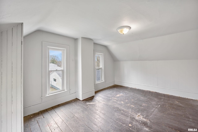 2330 S Airport Rd, Bartonville, IL 61607 - additional living space with hardwood / wood-style floors and vaulted ceiling