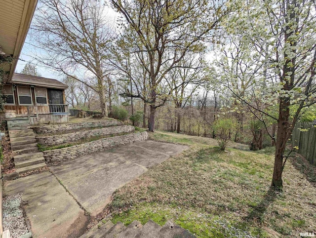 3720 Saint Michael Ave, Peoria, IL 61615 - view of yard featuring a sunroom and fence