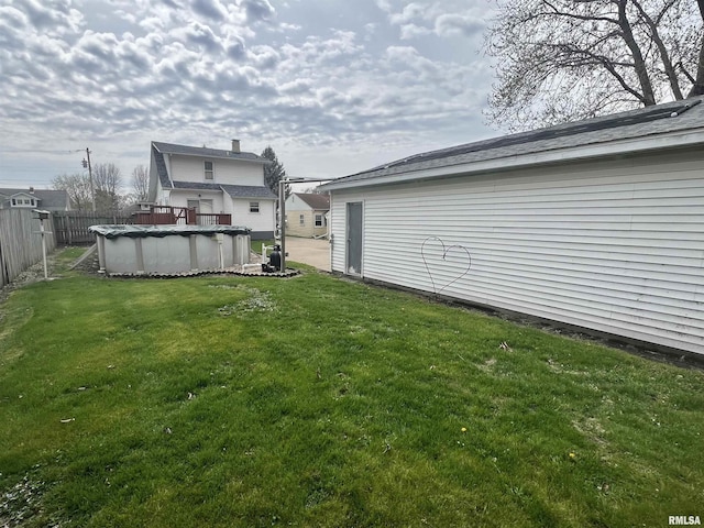 1837 Baird Ave, Galesburg, IL 61401 - view of yard with fence and a fenced in pool