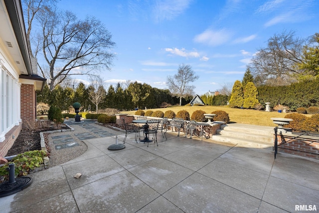 view of patio / terrace with outdoor dining space