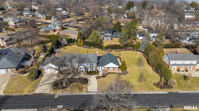 birds eye view of property featuring a residential view