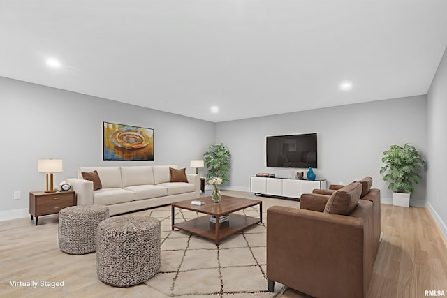 1109 Lawson St, Washington, IL 61571 - living area featuring light wood-style flooring and recessed lighting