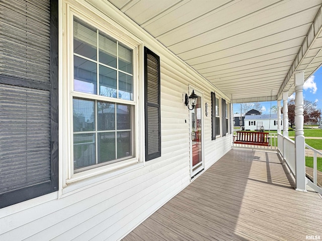 370 W Carter St, Fairview, IL 61432 - deck featuring a porch
