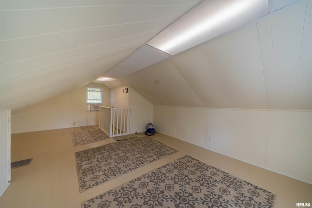 212 S Cone St, Farmington, IL 61531 - bonus room featuring visible vents, cooling unit, and vaulted ceiling