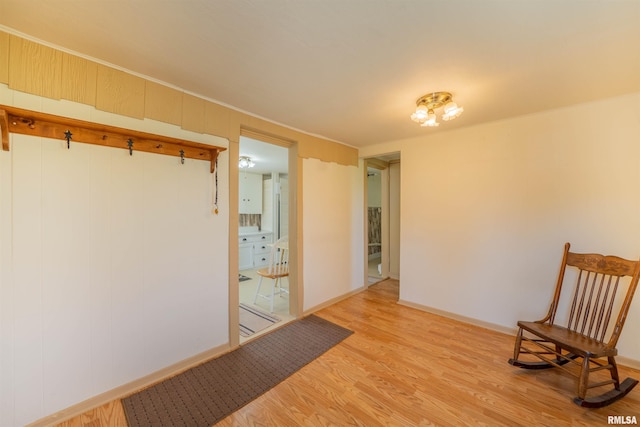 212 S Cone St, Farmington, IL 61531 - interior space featuring light wood-style flooring and baseboards