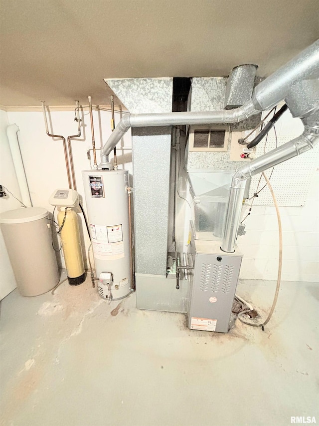 utilities featuring water heater