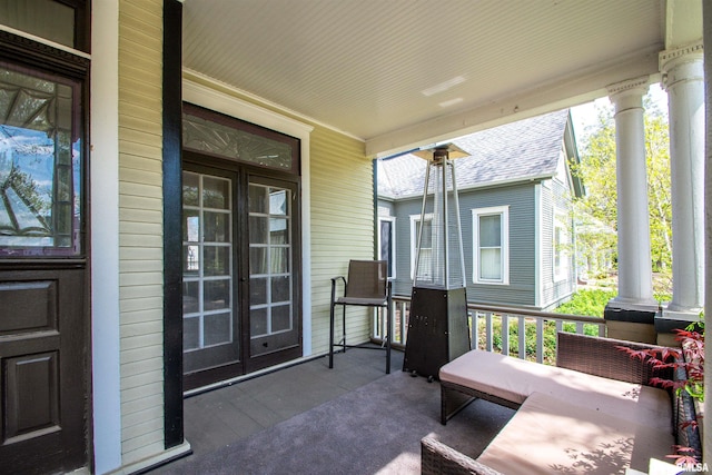 view of sunroom / solarium