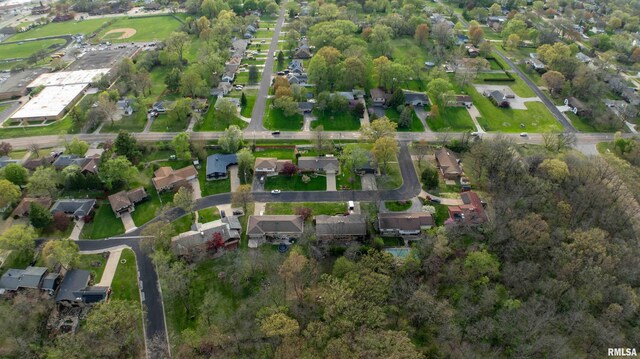 drone / aerial view featuring a residential view