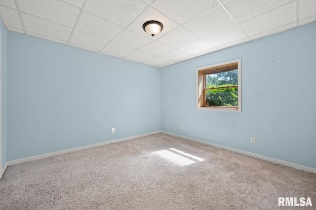 25633 N County Road 2500 E, Manito, IL 61546 - carpeted spare room with a paneled ceiling and baseboards