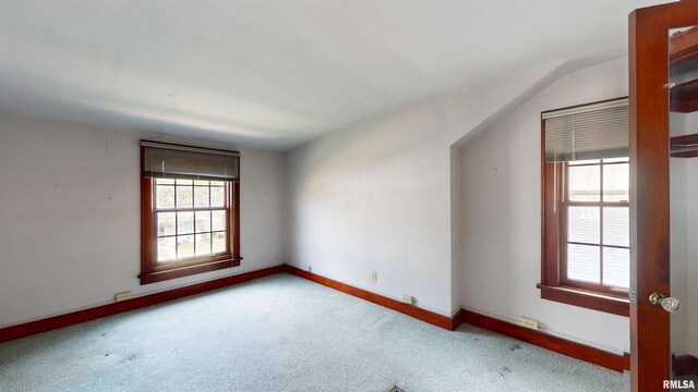 bonus room featuring baseboards and carpet
