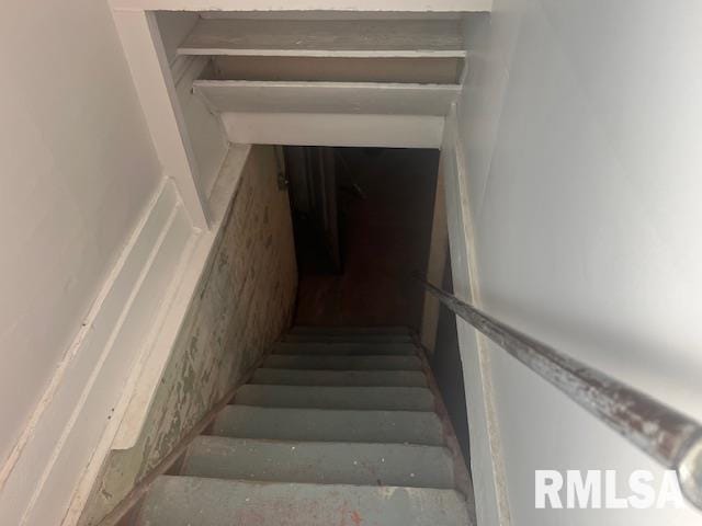 view of stairway