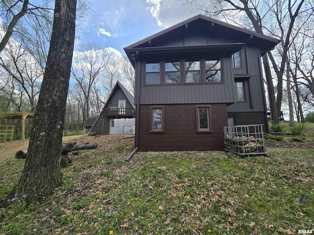 view of rear view of property