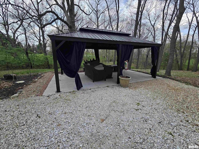 view of home's community featuring a patio and a gazebo