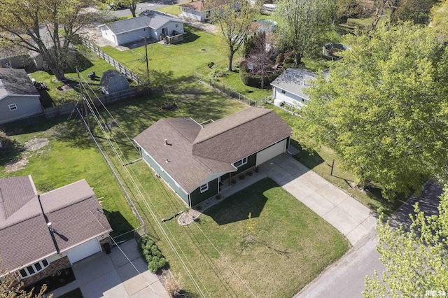 drone / aerial view