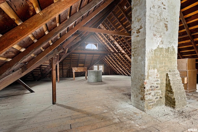 1122 N Broad St, Galesburg, IL 61401 - view of unfinished attic