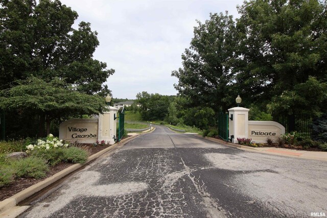 5727 W Woodbriar Ln, Peoria, IL 61615 - view of asphalt street with curbs and street lights