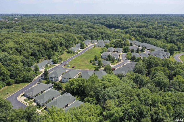5727 W Woodbriar Ln, Peoria, IL 61615 - view of property location featuring a forest and nearby suburban area