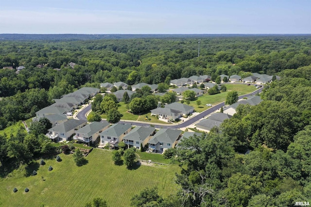 5727 W Woodbriar Ln, Peoria, IL 61615 - aerial overview of property's location featuring nearby suburban area