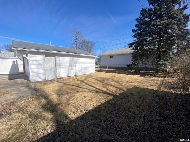 exterior space with fence