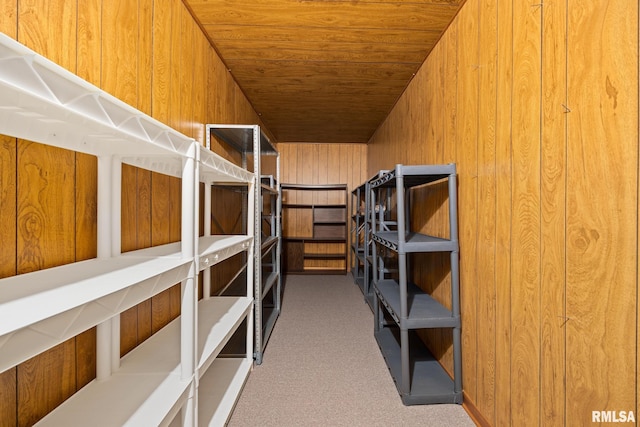 view of storage area