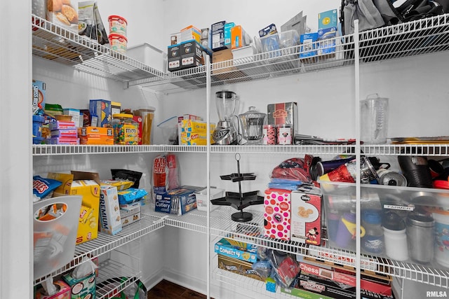 view of pantry
