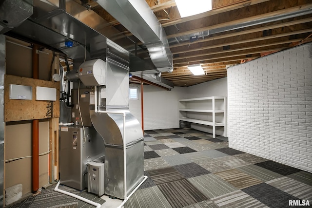 view of basement