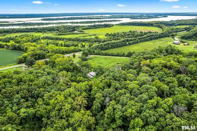 21016 N US Highway 24, Canton, IL 61520 - bird's eye view featuring a water view and a rural view