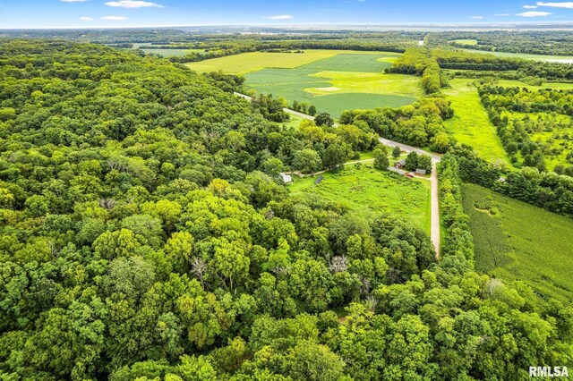 21016 N US Highway 24, Canton, IL 61520 - bird's eye view featuring a wooded view and a rural view