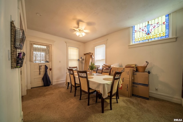 1624 W Barker Ave, Peoria, IL 61606 - carpeted dining area featuring healthy amount of natural light and baseboards