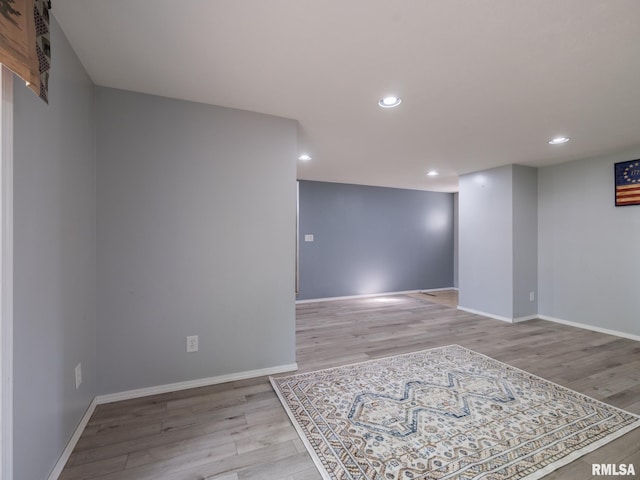 106 N 5th St, Dunlap, IL 61525 - unfurnished room with light wood-style floors and recessed lighting