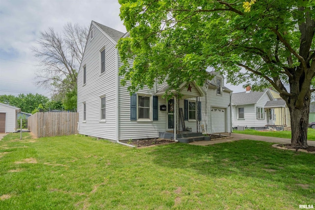 view of front of property featuring a garage and driveway