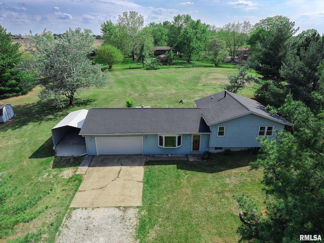view from above of property
