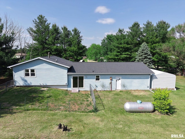 view of back of property