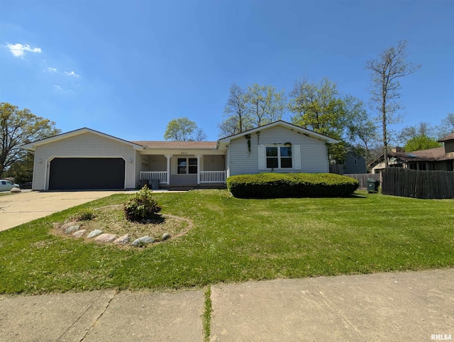 view of front of property featuring a garage and concrete driveway