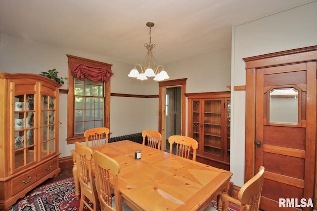 102 2nd St, Camp Grove, IL 61424 - dining room featuring a chandelier