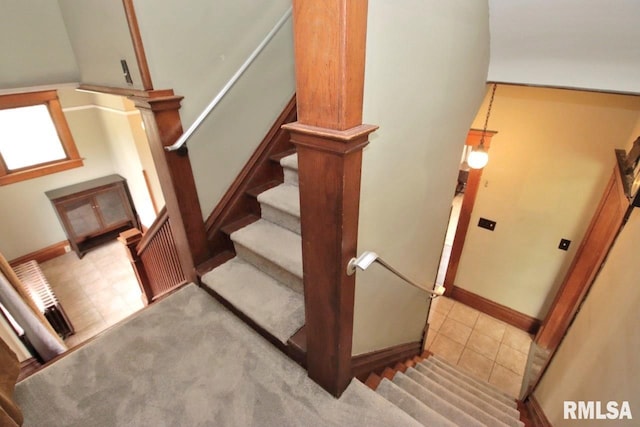 102 2nd St, Camp Grove, IL 61424 - stairway featuring baseboards