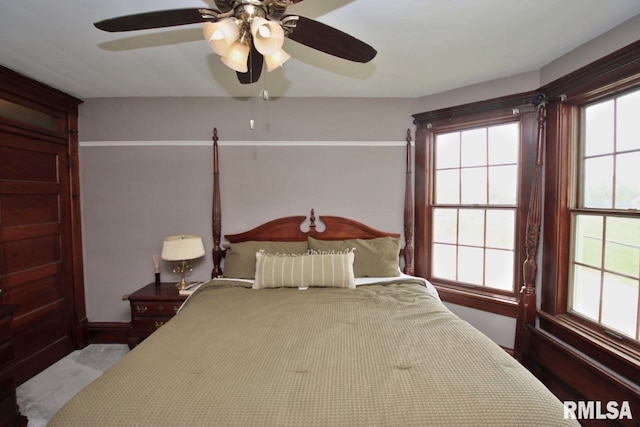 102 2nd St, Camp Grove, IL 61424 - unfurnished bedroom featuring a ceiling fan