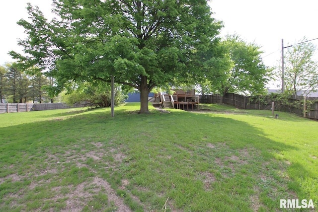 102 2nd St, Camp Grove, IL 61424 - view of yard with a deck