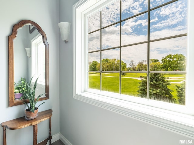 detailed view of baseboards