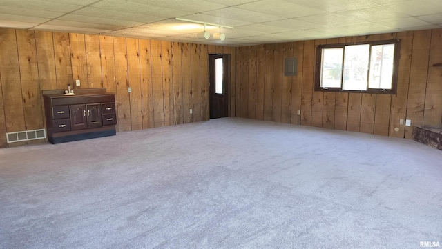 927 W Oakview Dr, Peoria, IL 61615 - carpeted empty room with wood walls