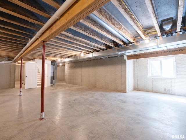 view of basement