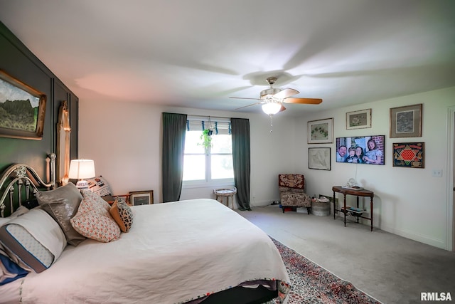 15207 N 7th St, Chillicothe, IL 61523 - carpeted bedroom with a ceiling fan and baseboards