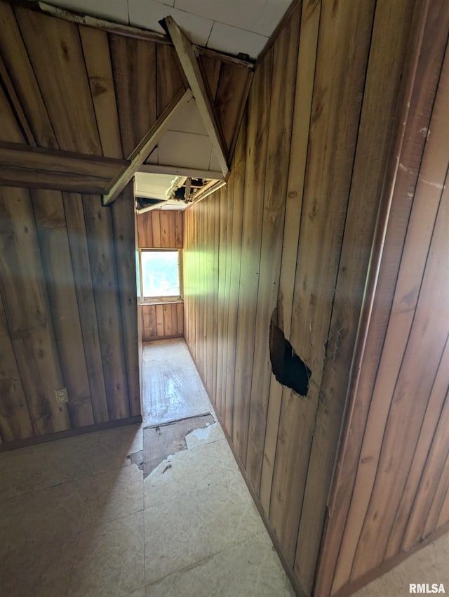 2217 NE Madison Ave, Peoria, IL 61603 - corridor featuring wooden walls