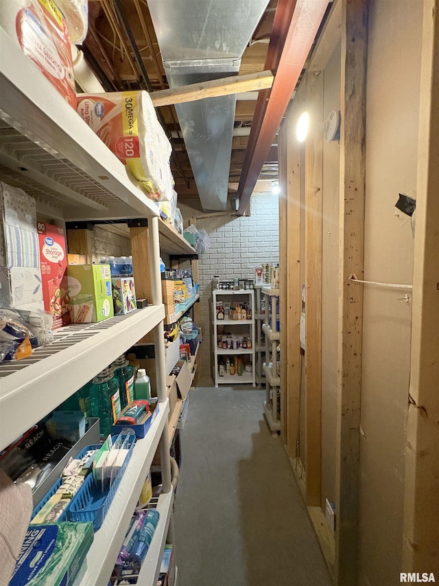 view of storage